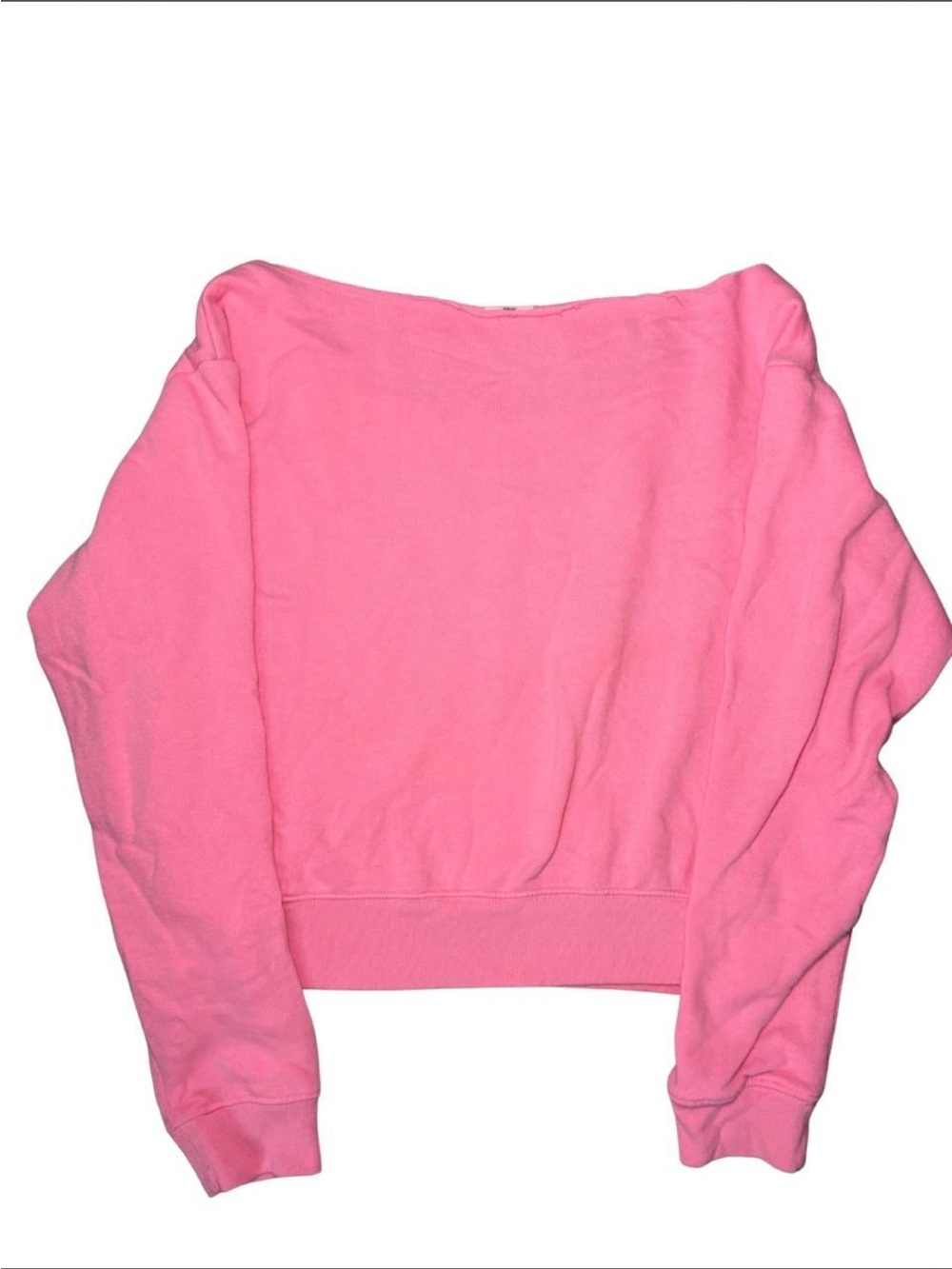 Y2K PINK Victoria's Secret Off-the-Shoulder Pink Sweater